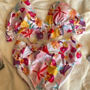 Shein geometric bikini